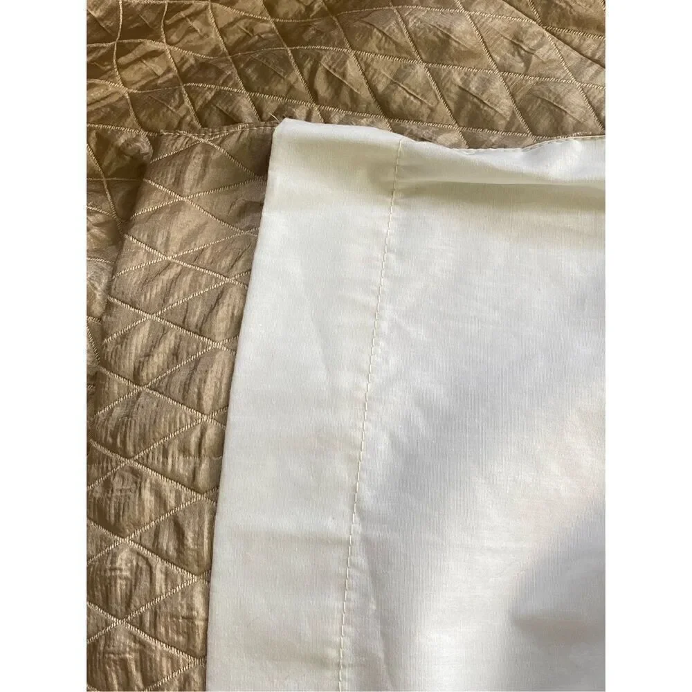Custom Made Pleated Curtain Drape Panel Quilted Blockout 27”W x 111”L Vintage